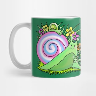 Snail with baby snails Mug